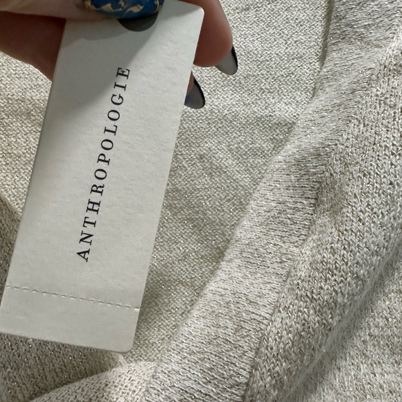 Anthropology Cropped Twist Cream Women's Tank - Size Medium - Picture 4 of 6